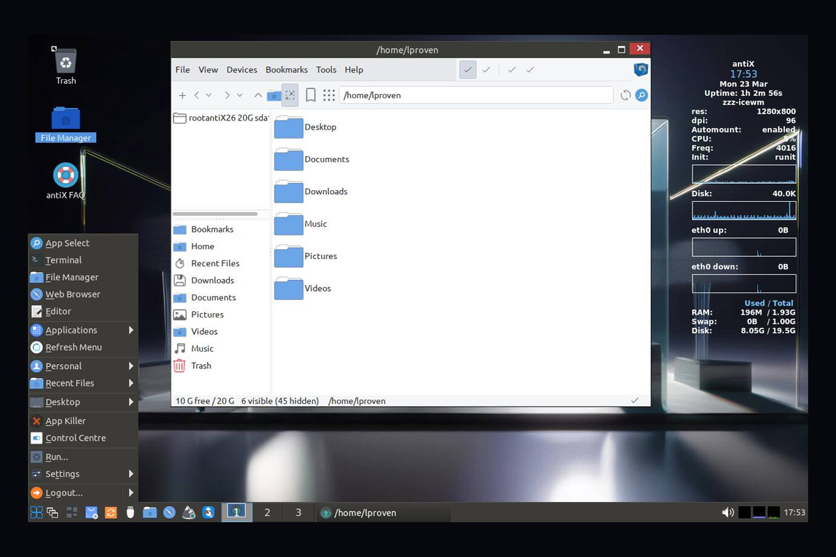 antiX 26 “Stephen Kapos” Yayınlandı: Systemd’siz Debian 13 Tabanlı Yeni Sürüm