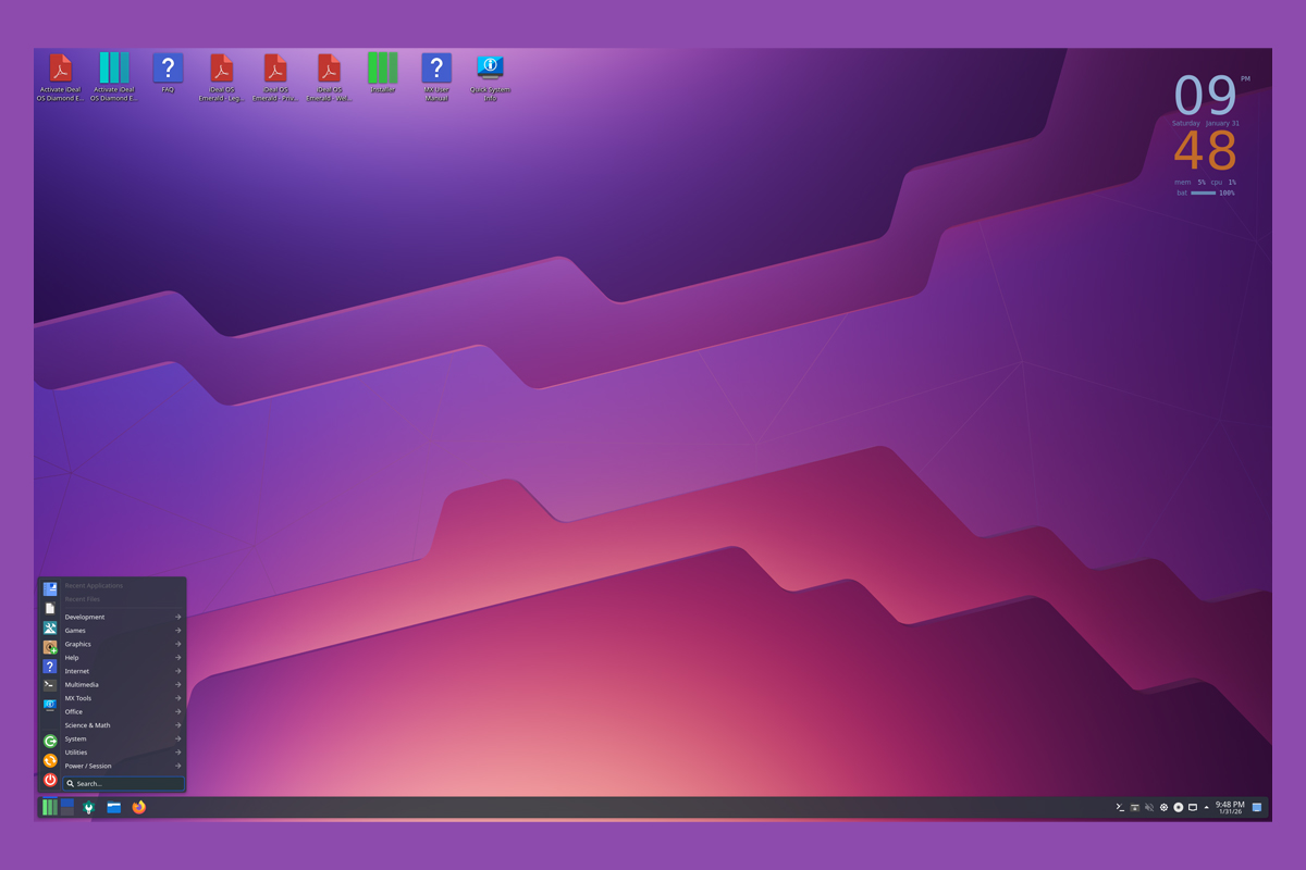 iDeal OS 2026.04.03 Yayınlandı: MX Linux ve Debian Güncellemeleriyle KDE Plasma
